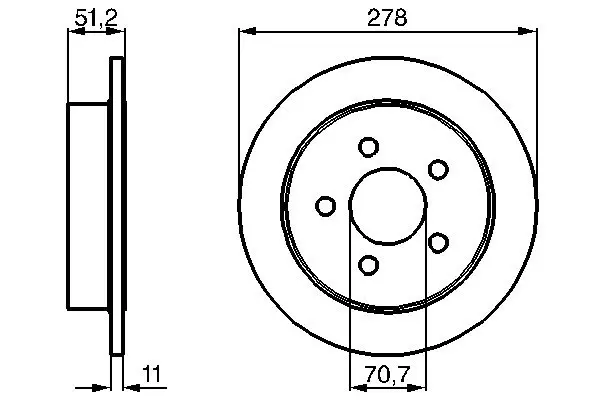 Тормозной диск BOSCH 0986478487 (фото 1)