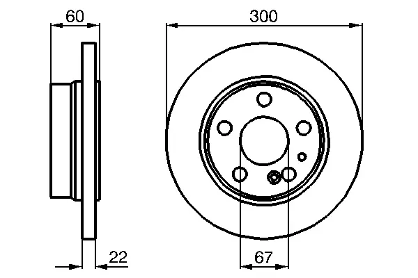 Диск гальмівний MB W140 W220 R BOSCH 0986478566 (фото 1)