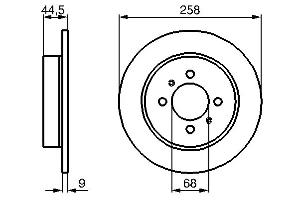 Тормозной диск BOSCH 0986478836 (фото 1)