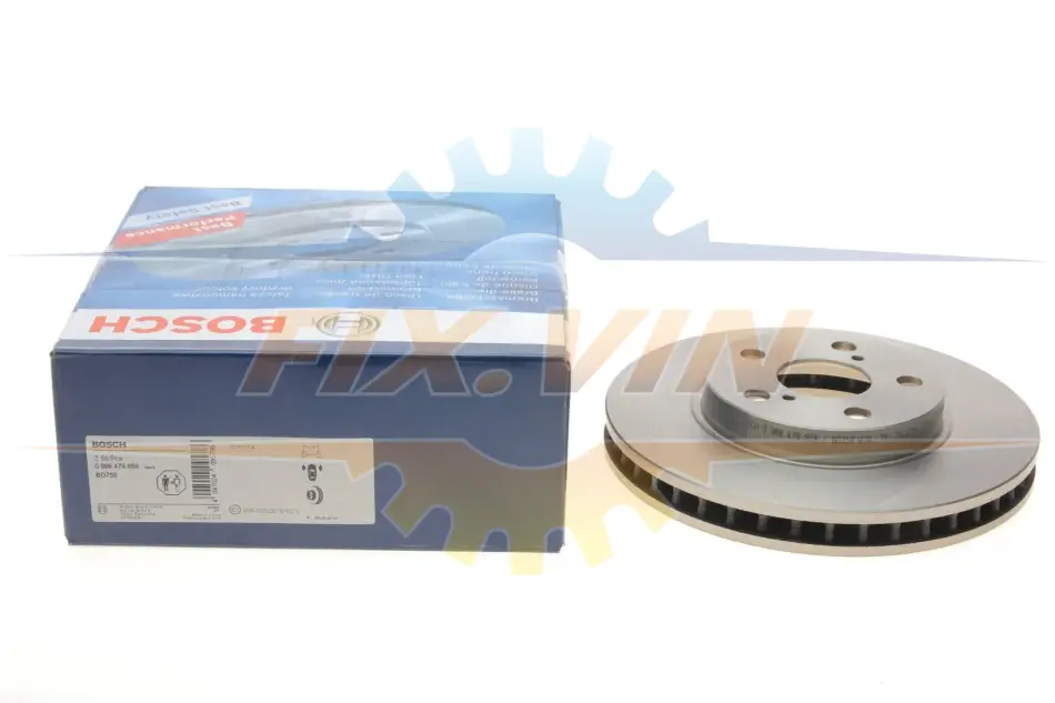 Диск гальмівний TOYOTA Carina E F BOSCH 0986478858 (фото 1)