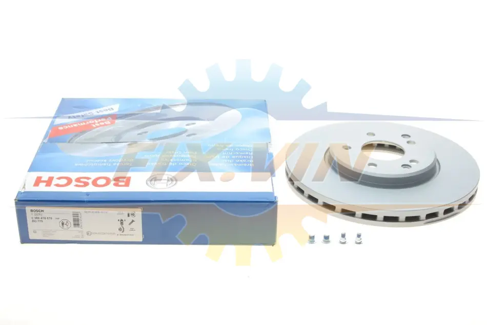 Диск гальмівний MB W203/W210 \'\'F BOSCH 0 986 478 876 (фото 1)