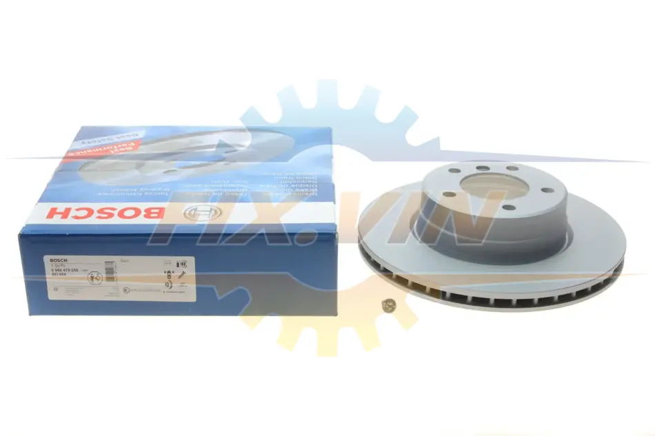 Диск гальмівний BMW E60 520i/525d \'\'F BOSCH 0 986 479 055 (фото 1)