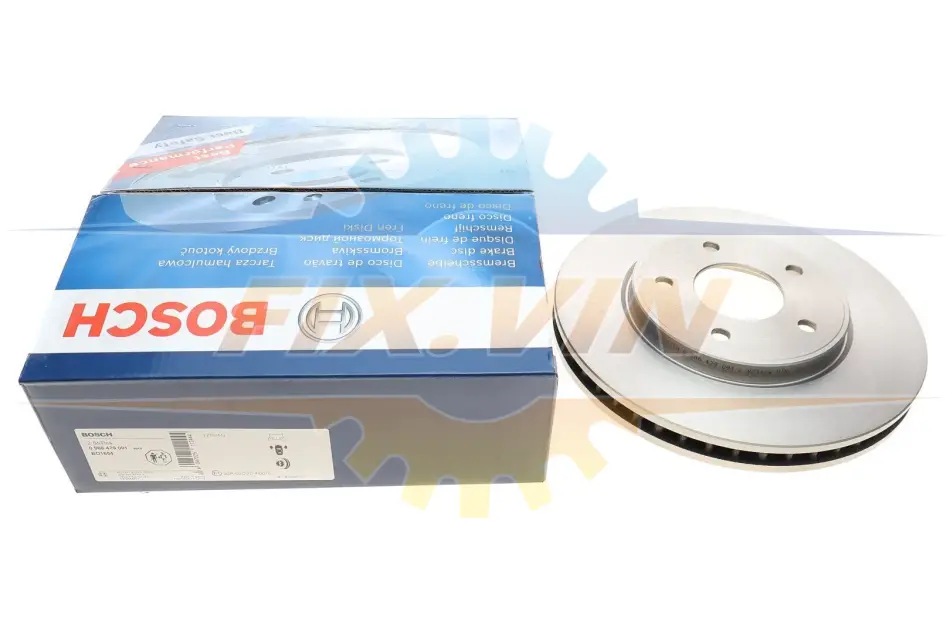 Диск гальмівний NISSAN Leaf \'\'F BOSCH 0 986 479 091 (фото 1)
