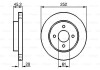 Диск гальмівний NISSAN Almera N15 \'\'R \'\'95-00 BOSCH 0986479238 (фото 1)