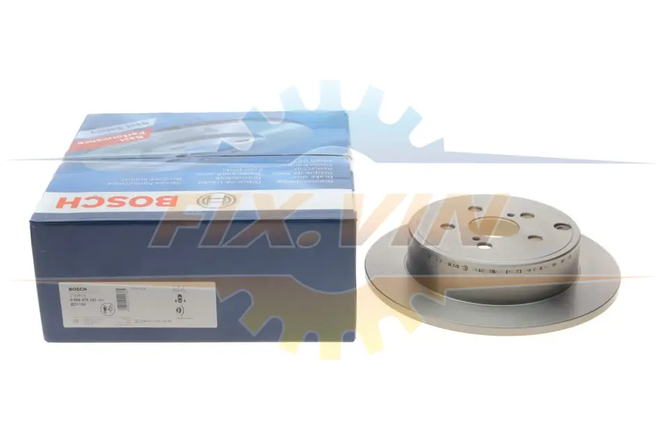 Диск тормозной TOYOTA AVENSIS задн., вент. (пр-во Bosch) BOSCH 0 986 479 242 (фото 1)