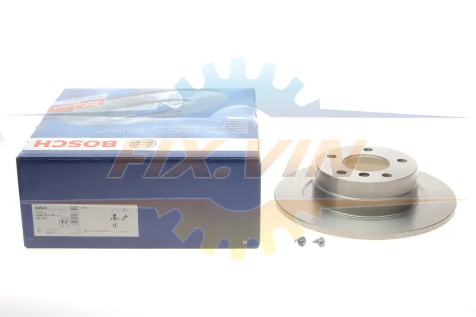 Диск гальмівний BMW 1/3 >2,0 F "05>> BOSCH 0986479306 (фото 1)