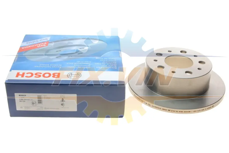 Диск гальмівний - кратн. 1 шт BOSCH 0986479316 (фото 1)