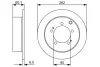 Тормозной диск BOSCH 0986479512 (фото 1)