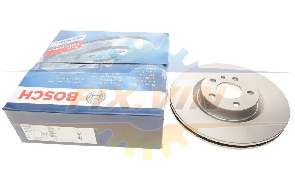 Диск гальмівний FIAT500L \'\'F \'\'09-1.6 \'\'12>> BOSCH 0986479558 (фото 1)