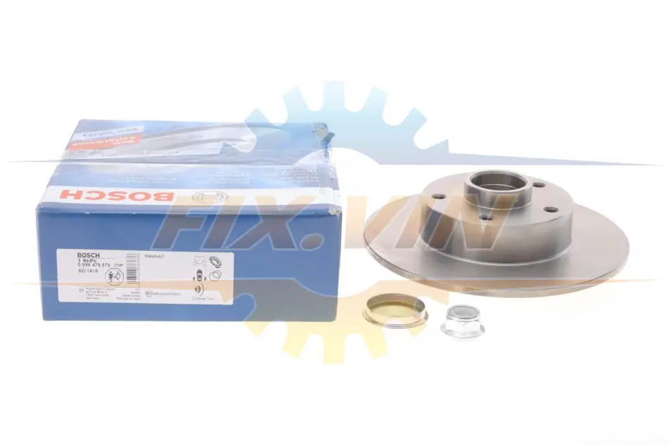 Диск гальмівний (задній) Renault Megane III/Scenic III 08- (260x8) (+ABS) (з підшипником) BOSCH 0 986 479 575 (фото 1)