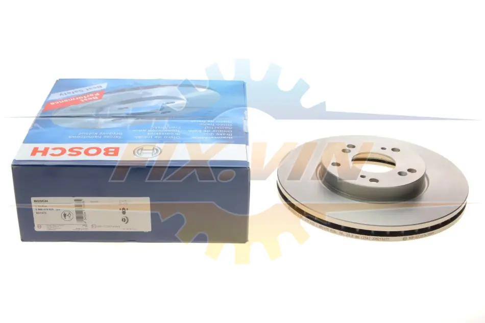 Диск гальмівний (передній) Honda Accord 03-08 (280x25) (вентильований) BOSCH 0 986 479 625 (фото 1)