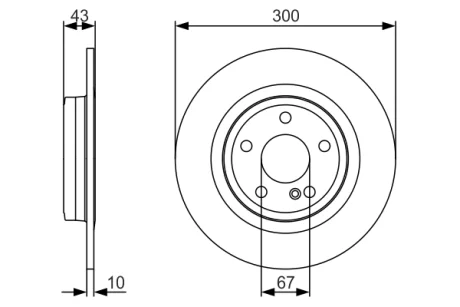 Тормозной диск BOSCH 0986479A38