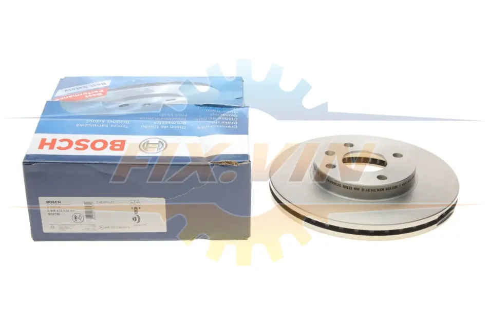 Диск гальмівний CHEVROLET Aveo/Cobalt \'\'F "11>> BOSCH 0986479A54 (фото 1)