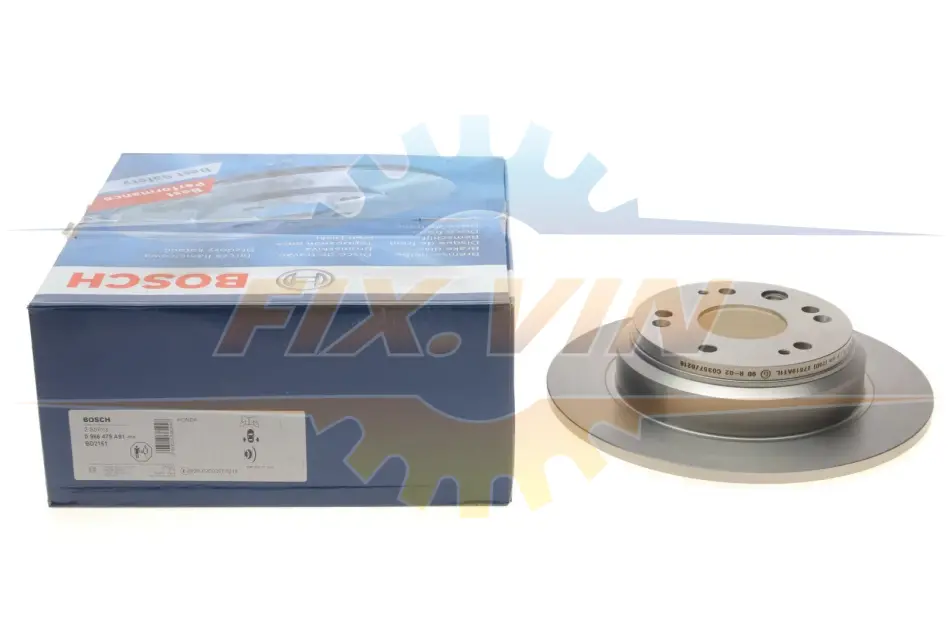 Диск гальмівний HONDA Accord/Odissey/Step WGN \'\'R \'\'2,0-2,4 \'\'99-09 BOSCH 0986479A91 (фото 1)