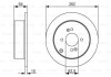 Диск гальмівний (задній) Hyundai Accent III 05-10/Kia Rio II 05- (262x10) BOSCH 0 986 479 C08 (фото 6)