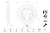 Диск гальмівний HYUNDAI/KIA Santa Fe/Sorento \'\'F \'\'09>> BOSCH 0986479F19 (фото 1)