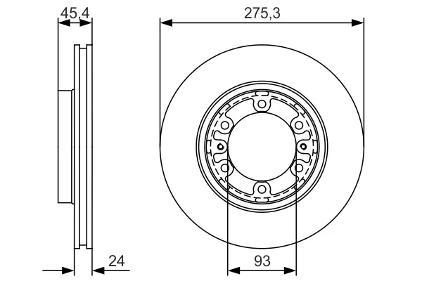 Тормозной диск BOSCH 0986479R40 (фото 1)