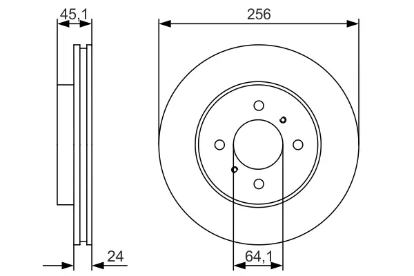 Тормозной диск BOSCH 0986479R51 (фото 1)