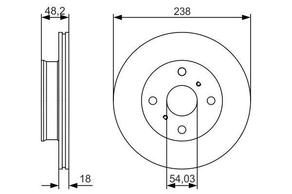 Тормозной диск BOSCH 0986479R75 (фото 1)