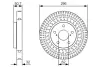 Диск гальмівний LEXUS/TOYOTA GS/IS/Mark X \'\'FR BOSCH 0986479T37 (фото 1)