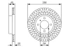 Тормозной диск BOSCH 0986479T39 (фото 1)