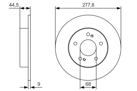 Диск гальмівний NISSAN Cefiro/Maxima QX \'\'R \'\'2,0-3,0 \'\'94>> BOSCH 0986479T86
