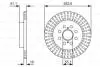 Гальмівний диск - знято з вир-ва BOSCH 0986479V35 (фото 1)