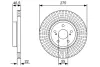 Тормозной диск BOSCH 0986479W13 (фото 1)