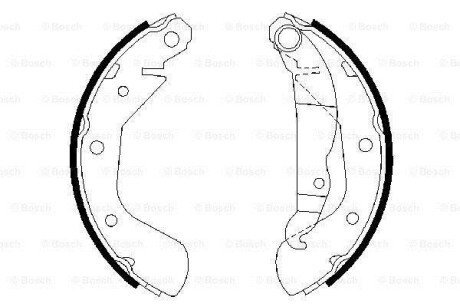 Комплект тормозных колодок BOSCH 0986487613