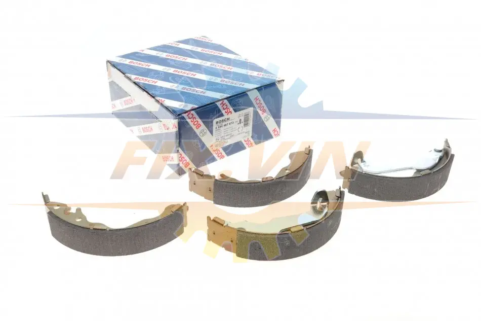 Колодки гальмівні барабан HYUNDAI Accent/Elantra/Matrix "00>> BOSCH 0 986 487 673 (фото 1)