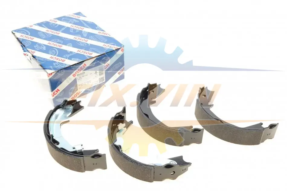 Колодки гальмівні барабан (ручник) HYUNDAI SantaFe/Tucson "01>> BOSCH 0 986 487 711 (фото 1)