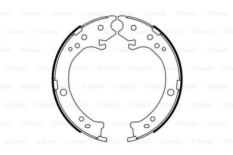 Гальмівні колодки барабанніні BOSCH 0986487765 (фото 1)