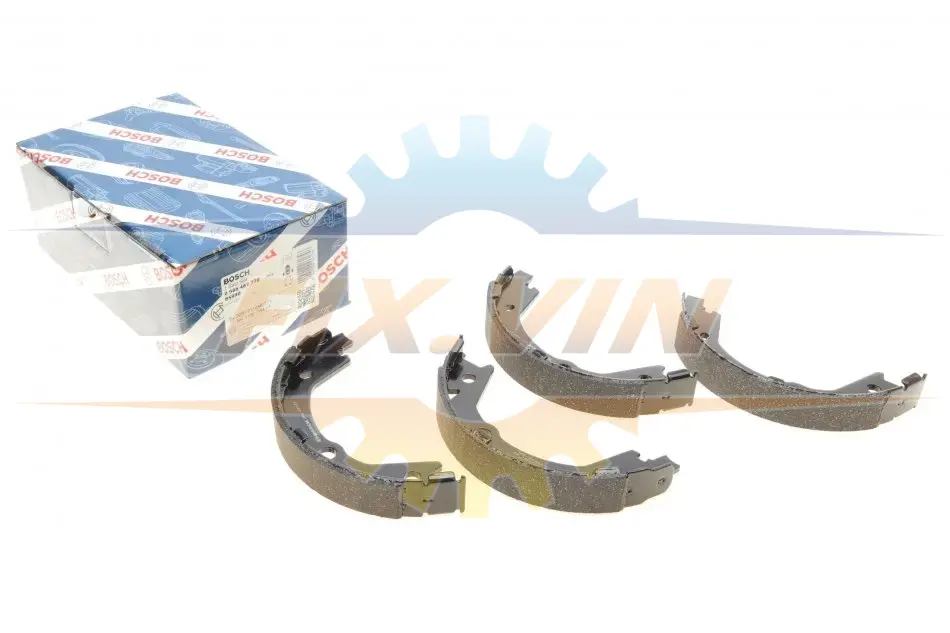 Гальмівні колодки барабан (ручник) HYUNDAI/KIA Matrix/Sonata/Magentis/Optima \'\'1,5-3,3 \'\'98-11 BOSCH 0 986 487 770 (фото 1)