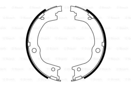 Колодки гальмівні барабанні (комплект 4 шт) BOSCH 0 986 487 780