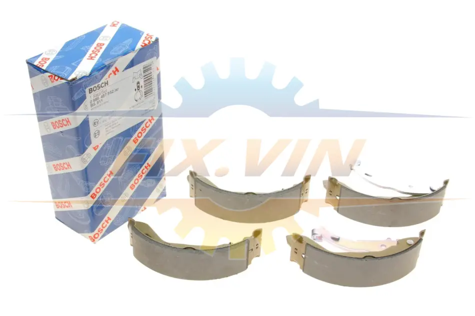 Колодки гальмівні барабанні BOSCH 0 986 487 852 (фото 1)
