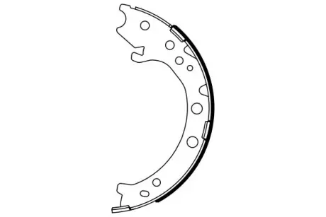 Гальмівна колодка BOSCH 0986487967