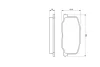 Комплект тормозных колодок BOSCH 0986493720 (фото 5)