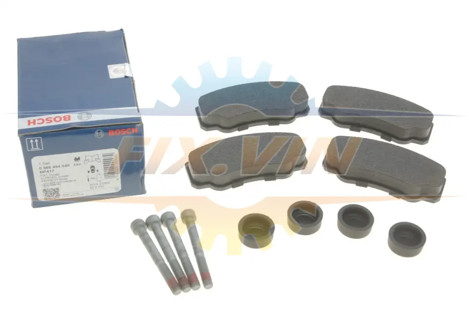 Колодки гальмівні (задні) Citroen Jumper/Fiat Ducato/Peugeot Boxer 94- BOSCH 0 986 494 049 (фото 1)