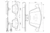Гальмівні колодки, дискові BOSCH 0986494103 (фото 5)