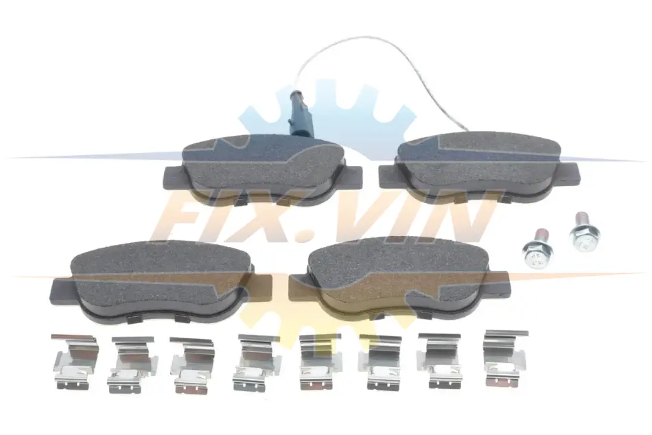 Колодки гальмівні (передні) Fiat Panda 03-/500/500C 07-/Ford Ka II 08-16 (+датчик) BOSCH 0986494114 (фото 1)
