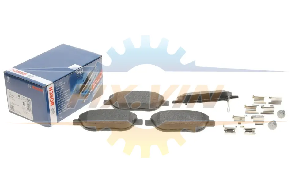 Колодки гальмівні (передні) Fiat 500L/Opel Corsa D 06- (Bosch) (з датчиками) BOSCH 0 986 494 157 (фото 1)