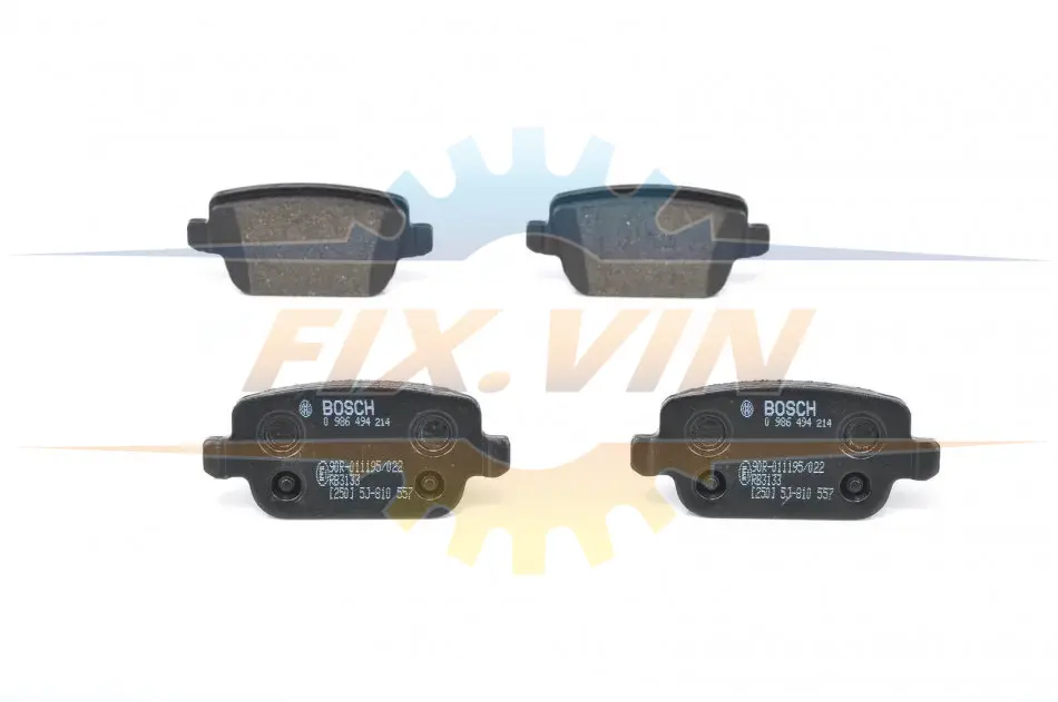 Гальмівні колодки дискові Ford Kuga, Mondeo Rear BOSCH 0 986 494 214 (фото 1)