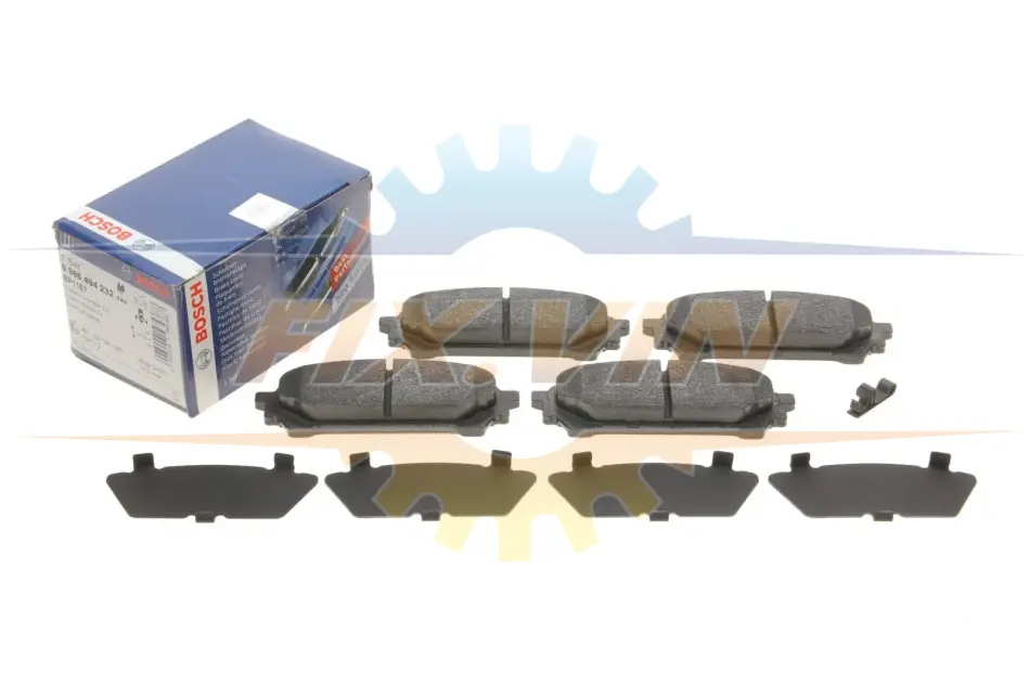 Гальмівні колодки дискові SUBARU Forester 2,0-2,5T 02-08 BOSCH 0986494232 (фото 1)