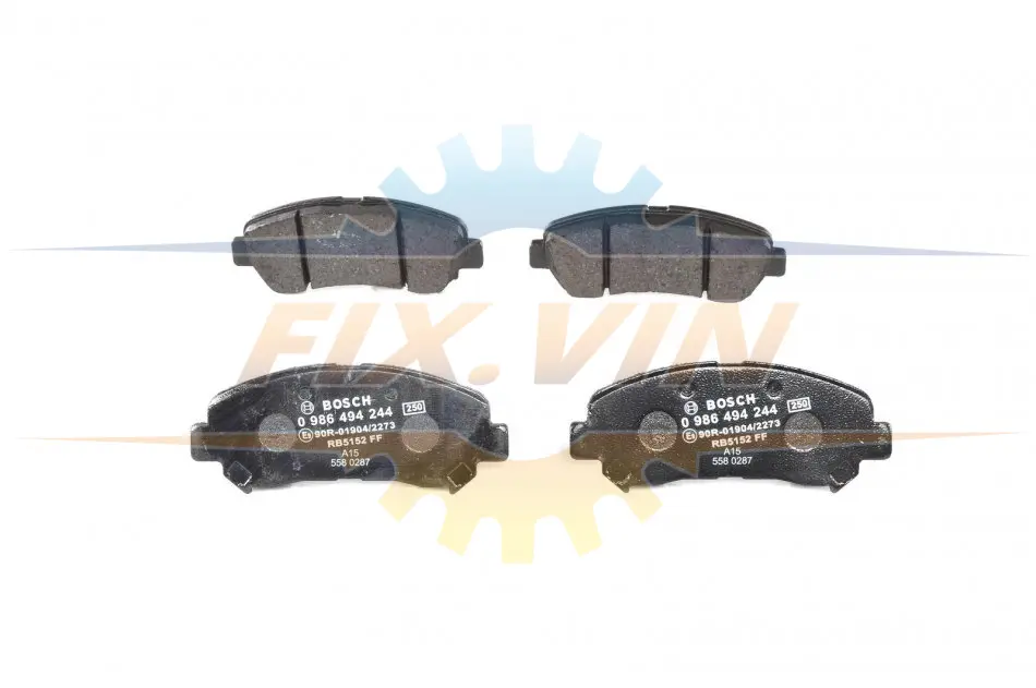 Гальмівні колодки дискові BOSCH 0986494244 (фото 1)