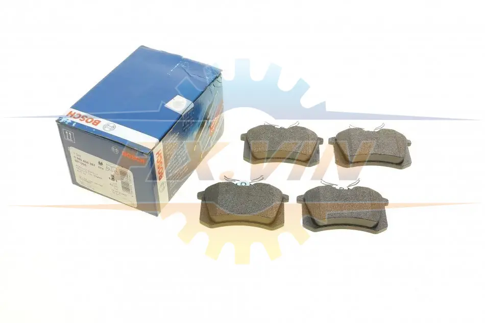 Гальмівні колодки AUDI/CITROEN/NISSAN/RENAULT "R "02>> BOSCH 0 986 494 387 (фото 1)