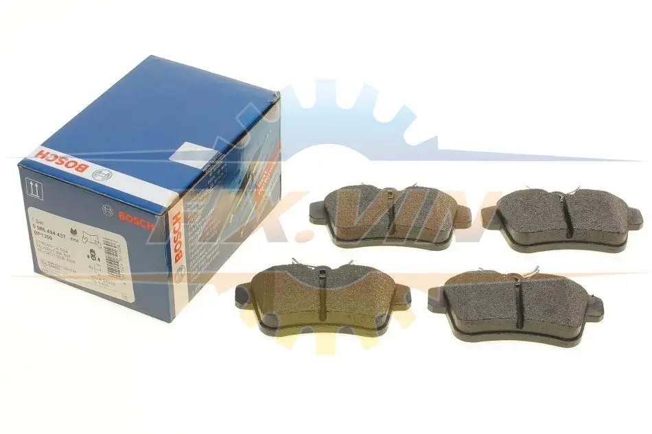 Гальмівні колодки CITROEN/PEUGEOT C4/3008/5008/308/508 "R "10>> BOSCH 0 986 494 437 (фото 1)