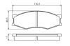 Комплект тормозных колодок BOSCH 0986494541 (фото 5)