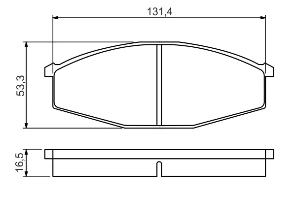 ГАЛЬМІВНІ КОЛОДКИ,ДИСКОВІ BOSCH 0 986 494 566 (фото 1)