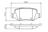 Гальмівні колодки дискові MERCEDES A(W168,W169)/B(W245)/Vaneo "R "98>> BOSCH 0 986 494 569 (фото 4)
