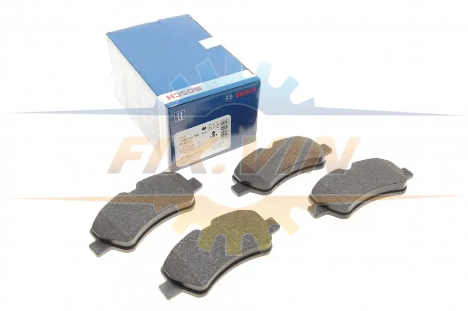 Колодки гальмівні дискові BOSCH 0 986 494 796 (фото 1)